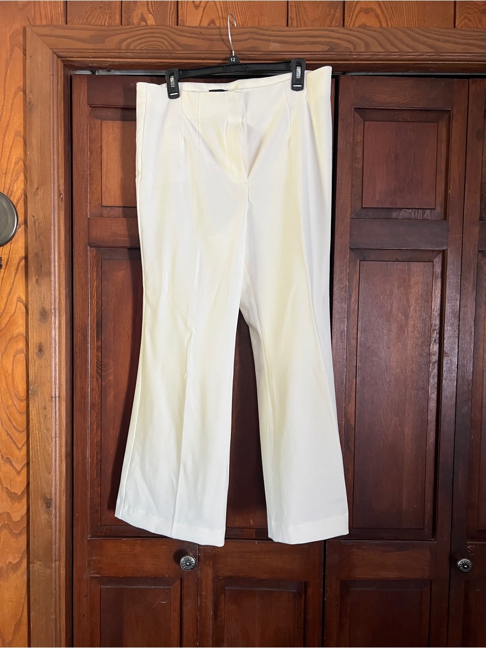 Talbots Cream Boot-Cut Pants